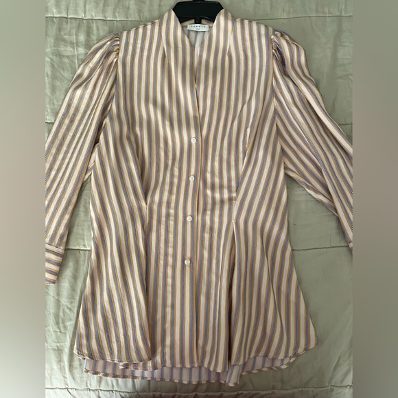 Sandro “Anya” striped shirt size 2, new ! But no tags - Picture 8 of 9